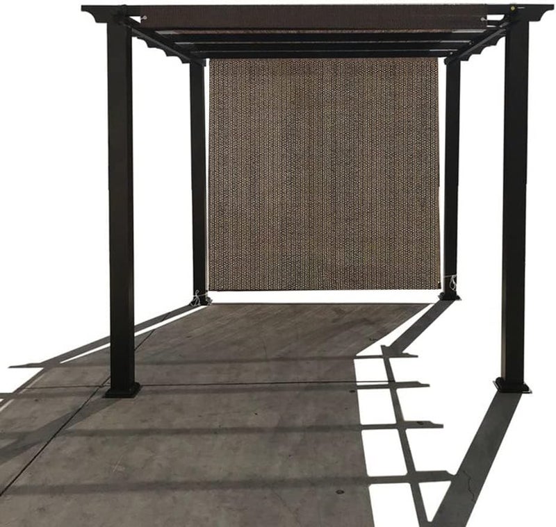 EMERIT 90% Shade Cloth Sun Fabric Privacy Screen Cover for Patio Garden Pergola Canopy with Gromments (Mocha, 8X10 FT) - Image 5